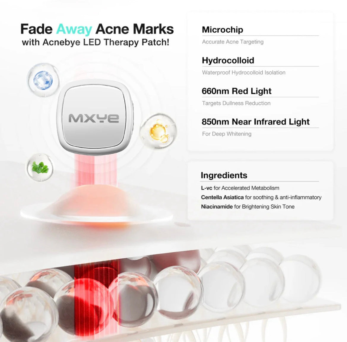 Acne Light Therapy Patch- 6 Pack