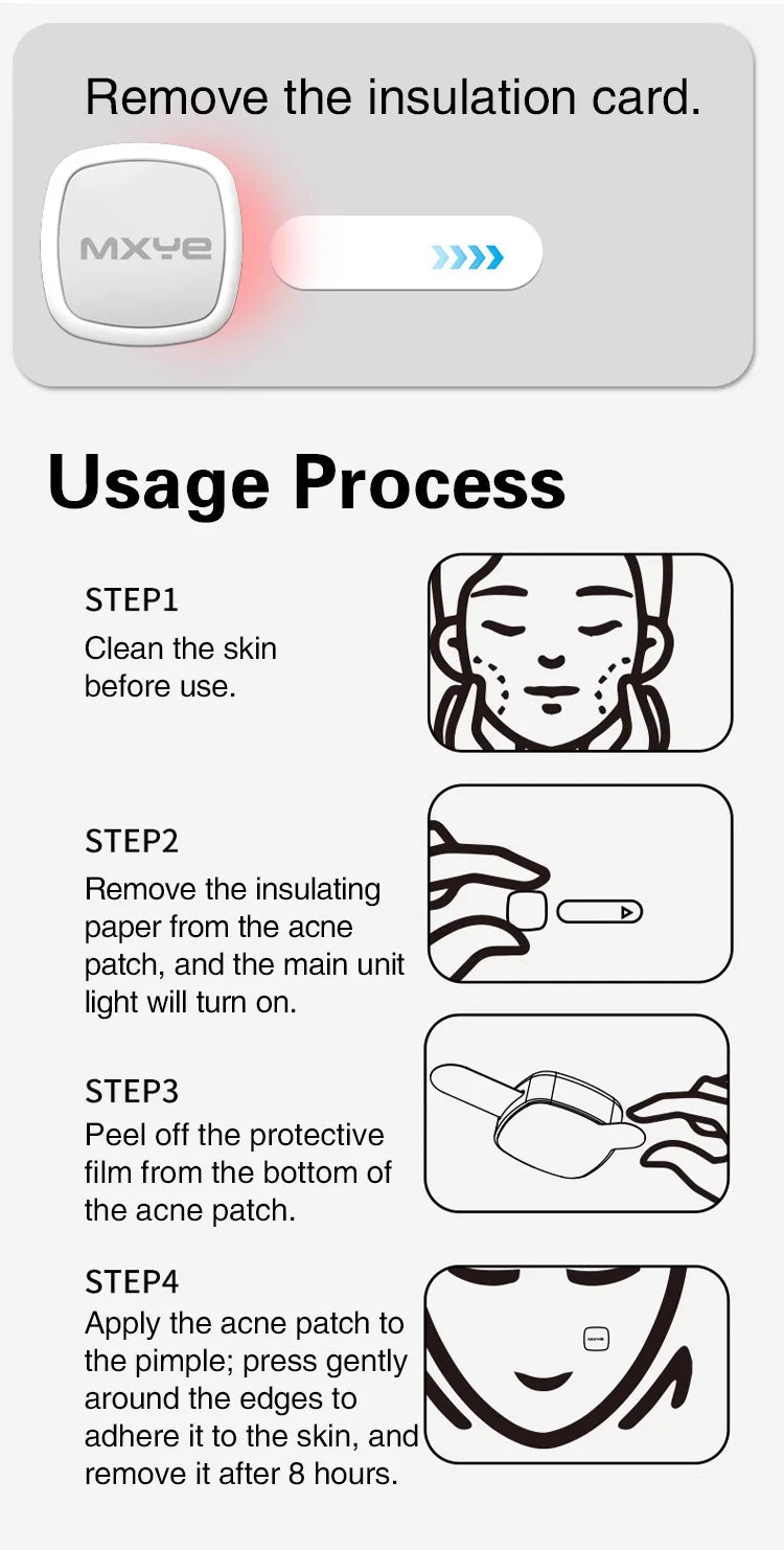 Acne Light Therapy Patch- 6 Pack
